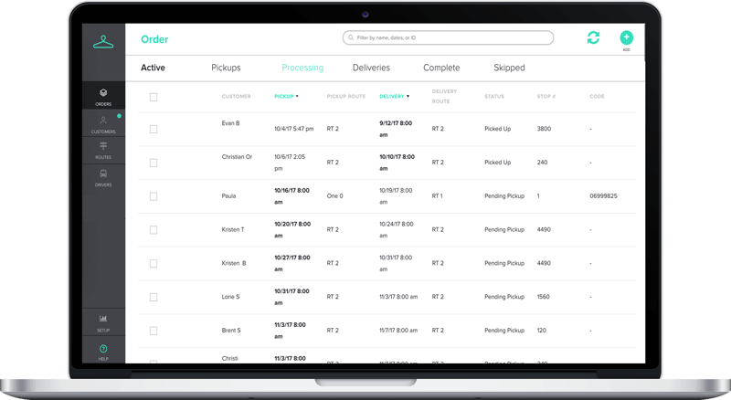 Manage Dry Cleaning & Laundry Customers and Orders on Starchup's Software System