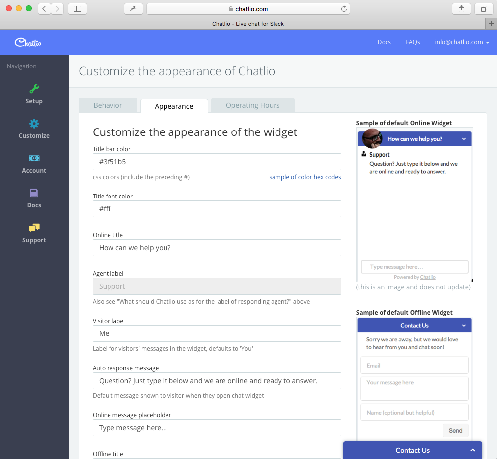 Olark Slack Integration