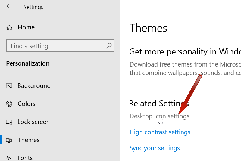 Desktop Icon Settings