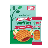 Beech-Nut, Jammin' Waffles,  Pear Raspberry, 5 Packs, 0.56 Oz  Each