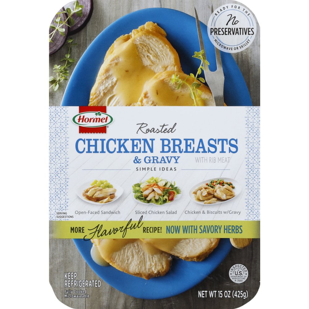 Hormel Roasted Chicken Breasts & Gravy 15oz PKG