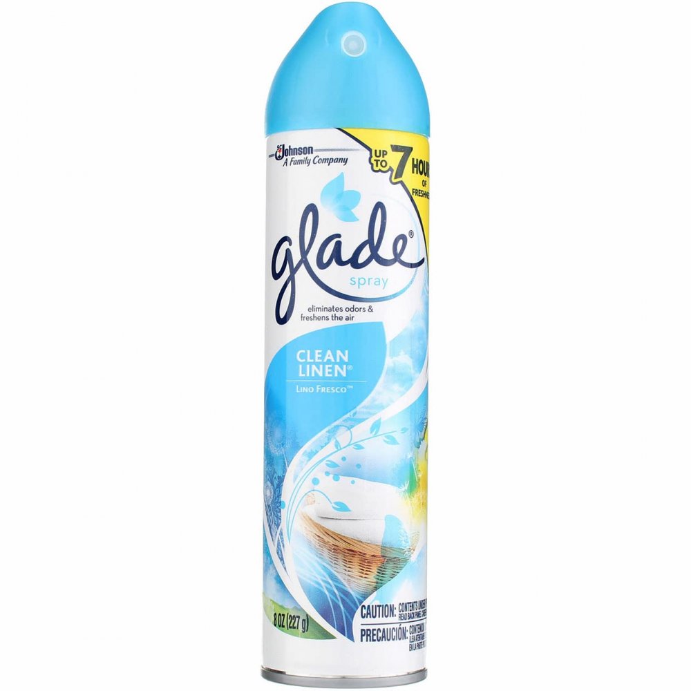 Glade Air Clean Linen Aerosol Spray 8oz Can
