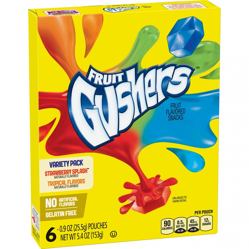 Betty Crocker Fruit Gushers Variety 6CT 4.8oz Box