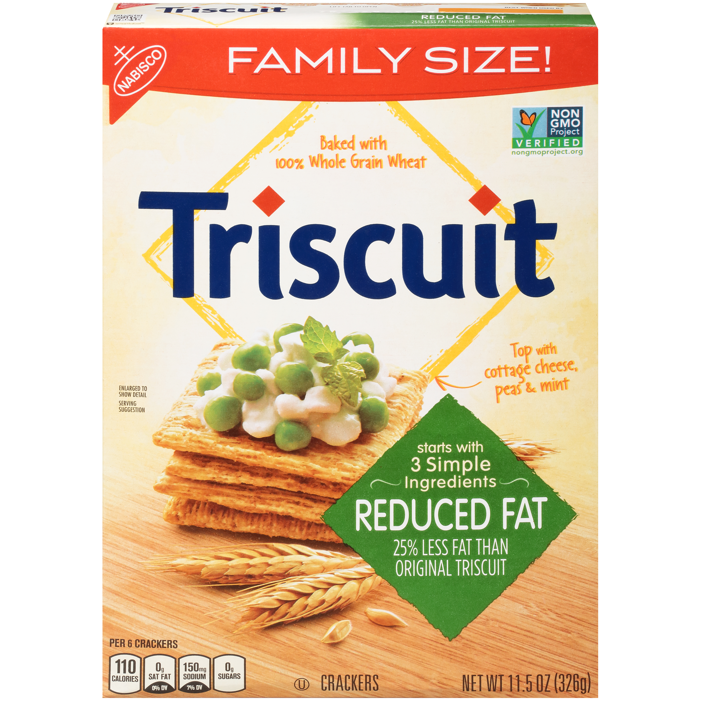 Nabisco Triscuit Wafers Reduced Fat 11.5oz Box
