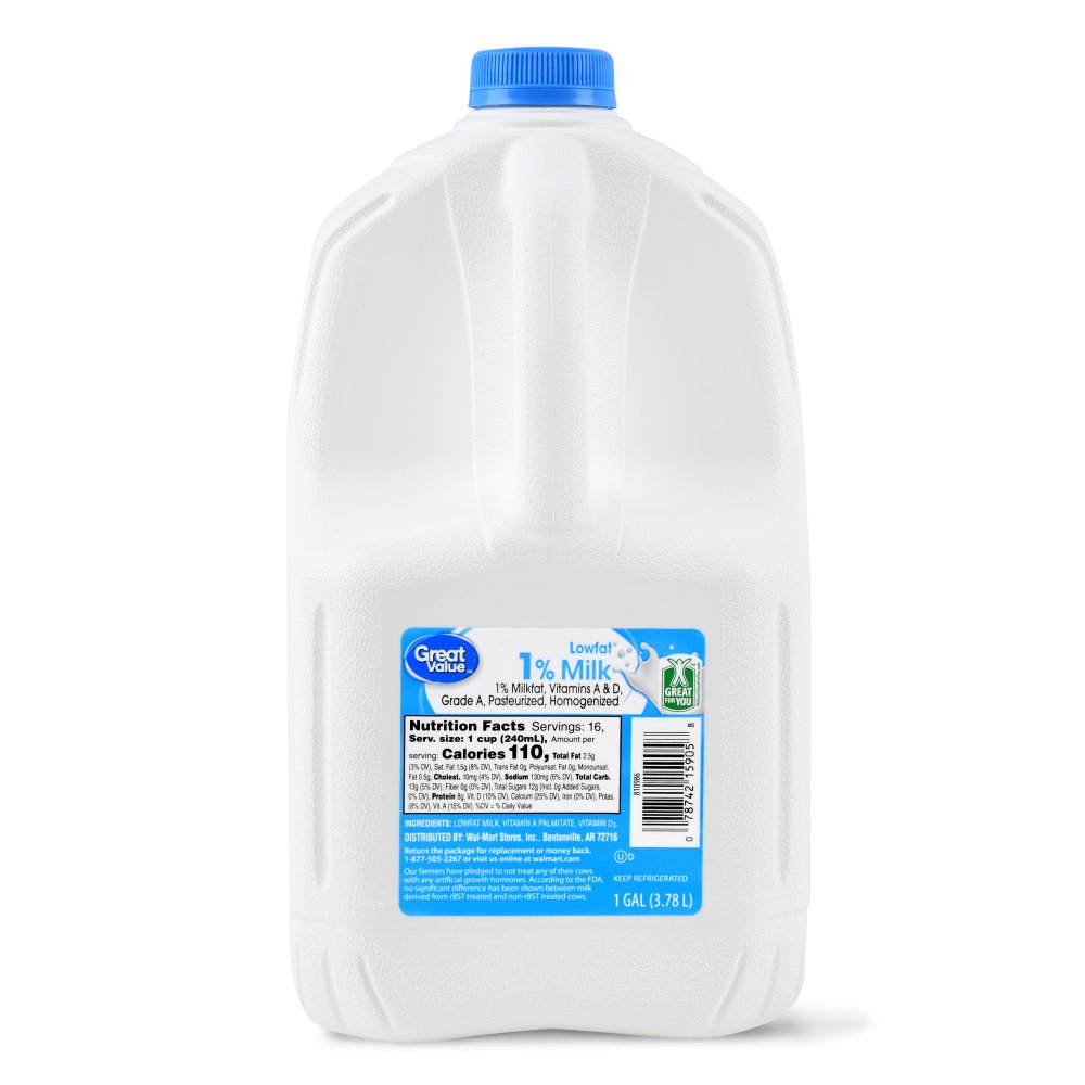 Store Brand Milk 1% Lowfat 1 Gallon