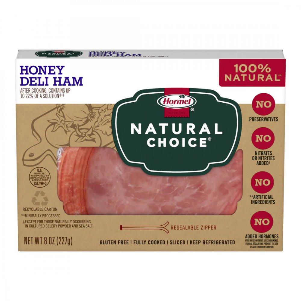 Hormel Natural Choice Deli Ham Honey 8oz PKG