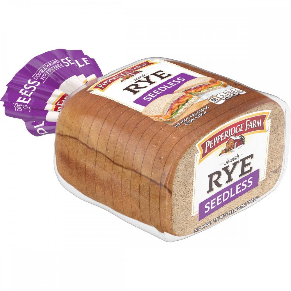 Pepperidge Farm Jewish Rye Seedless Bread 16oz PKG