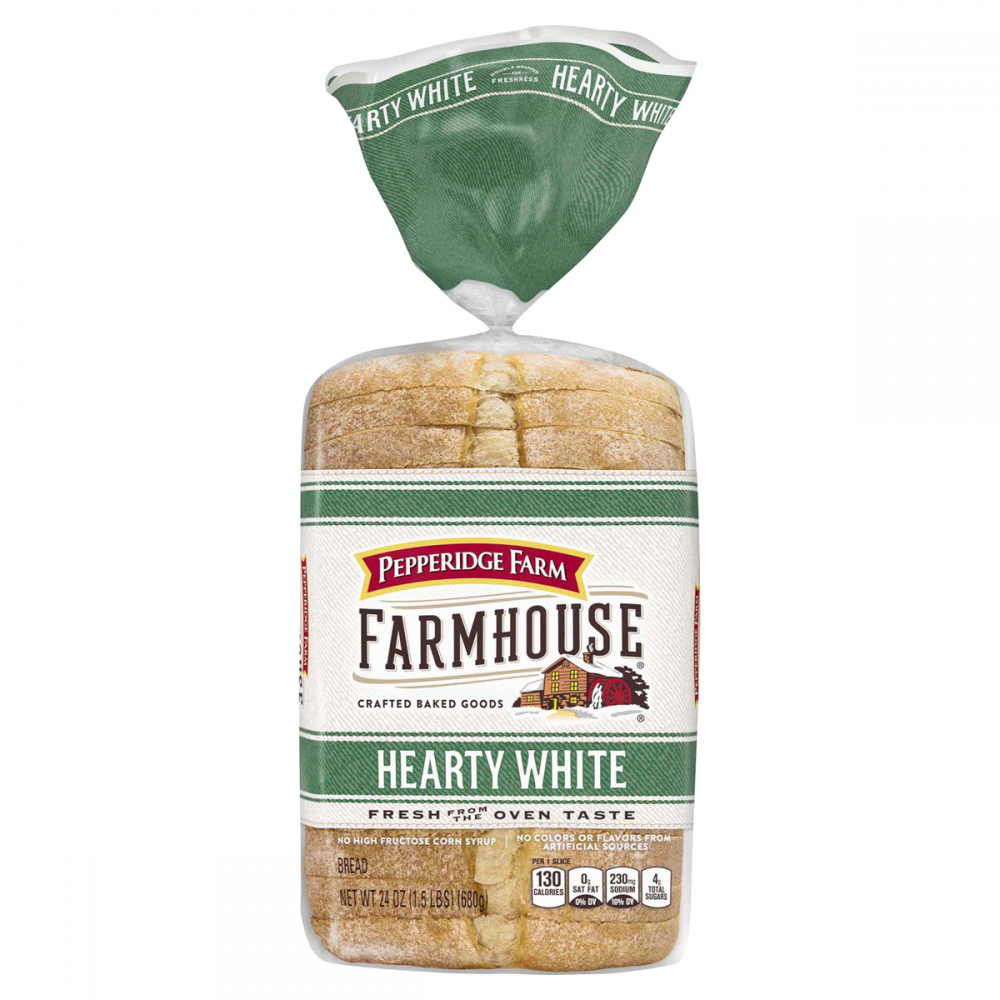 Pepperidge Farm Soft Farmhouse Bread Hearty White 24oz PKG