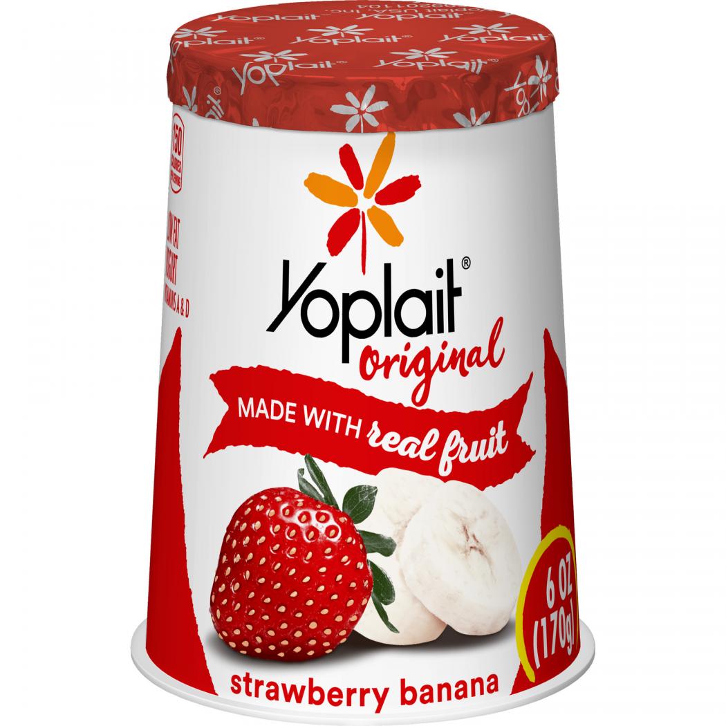 Yoplait Original Yogurt Lowfat Strawberry Banana 6oz Cup