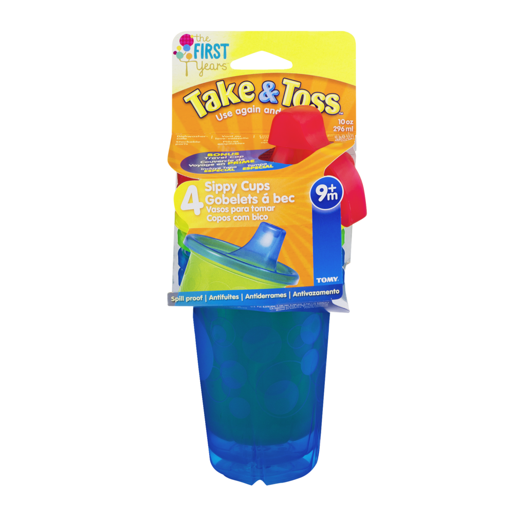 The First Years Take & Toss Sippy Cups 9+m 4CT