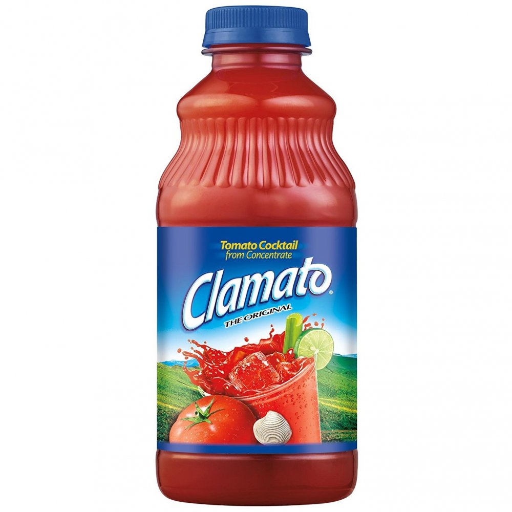 Clamato Tomato Juice Cocktail 32oz. BTL