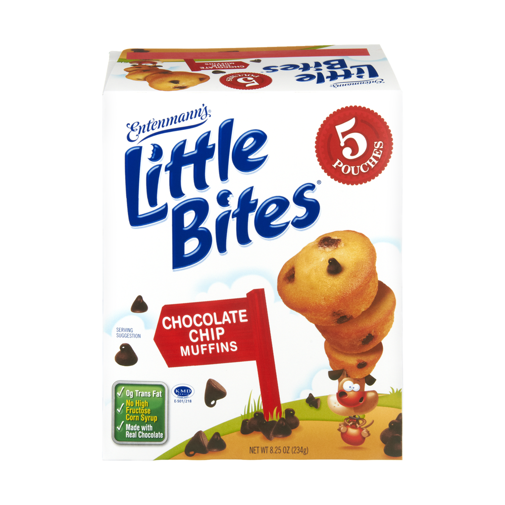 Entenmann's Little Bites Muffins Chocolate Chip 5PK 8.25oz Box