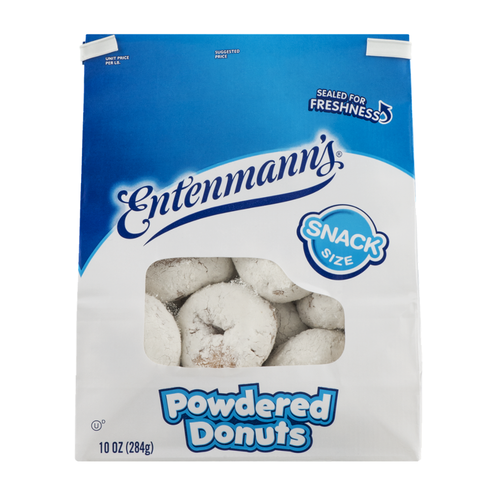 Blue Bird or Entenmann's Powdered Donuts Approx 20CT 10oz PKG