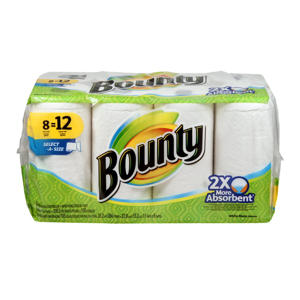 Bounty Giant Roll Select-A-Size White 2-Ply 8CT