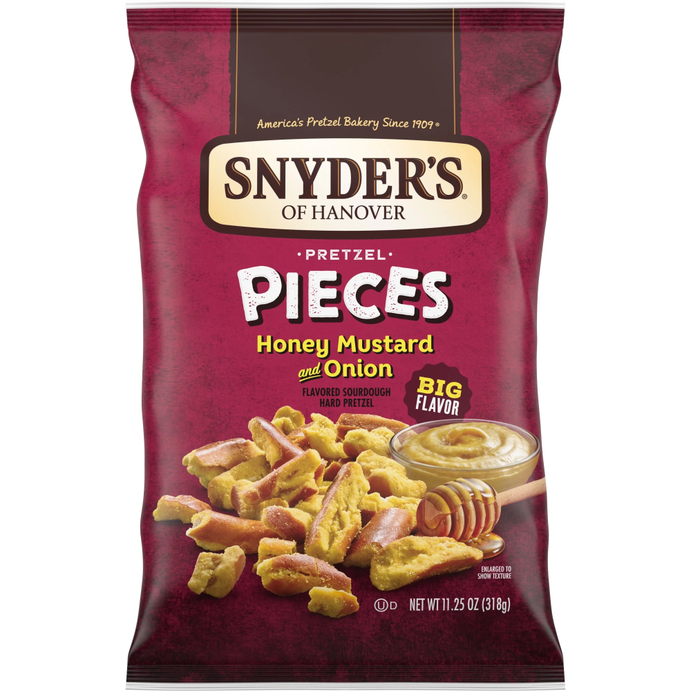 Snyder's of Hanover Pretzel Pieces Honey Mustard & Onion 11.25 Oz Bag