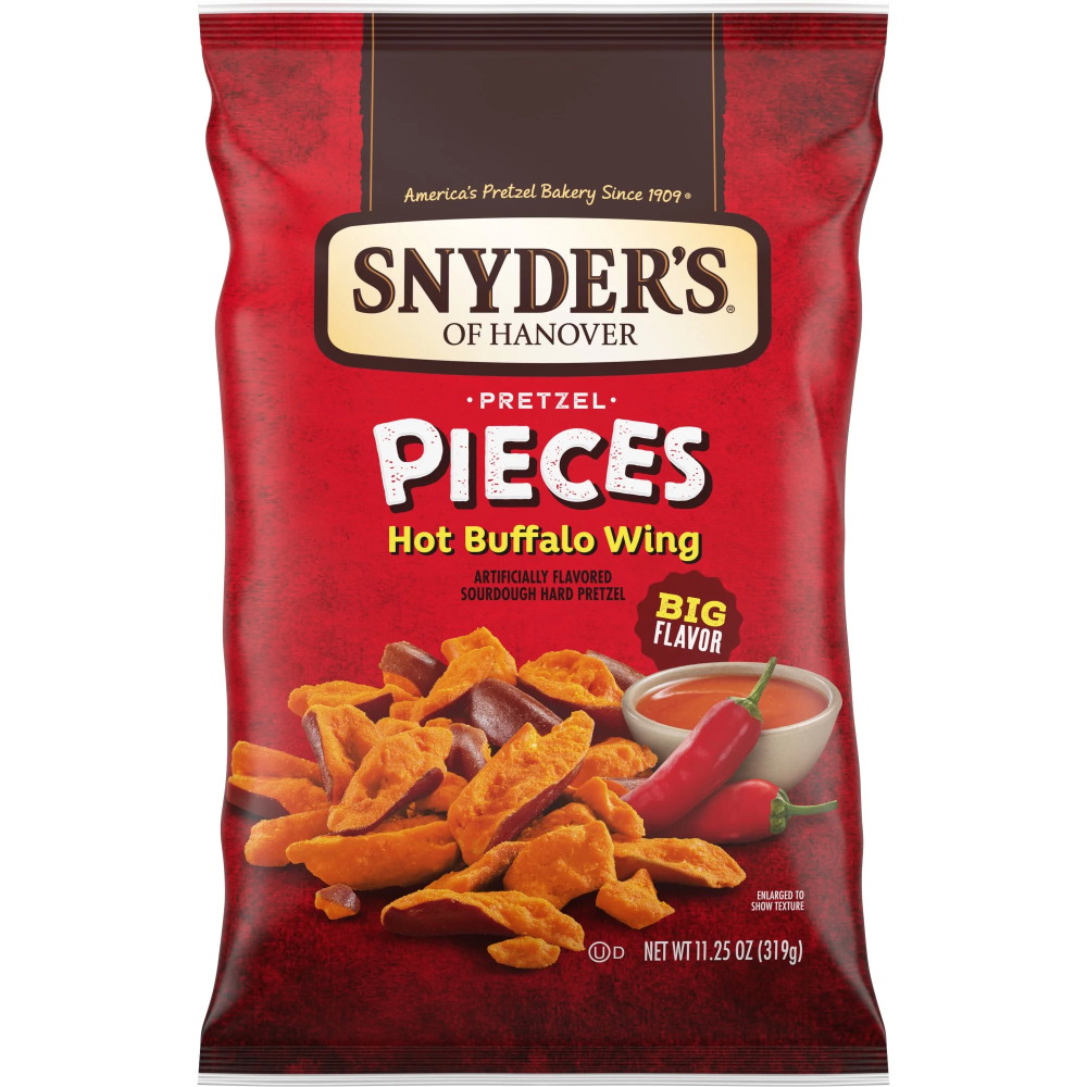 Snyder's of Hanover Pretzel Pieces Hot Buffalo Wing 11.25oz Bag