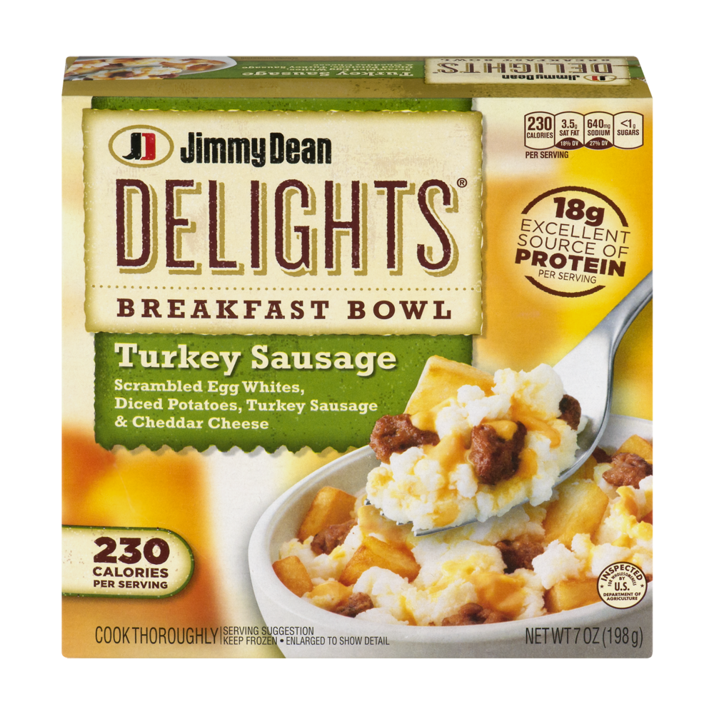Jimmy Dean Delights Breakfast Bowl Turkey Sausage 7oz PKG