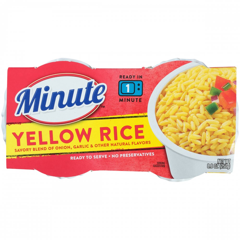 Minute Ready To Serve Yellow Rice Mix 2CT 4.4oz EA 8.8oz PKG