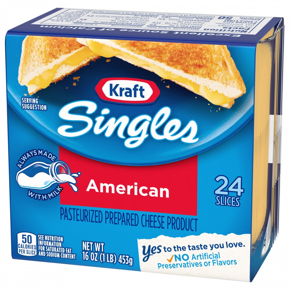 Kraft American Cheese Singles 24CT 16oz PKG