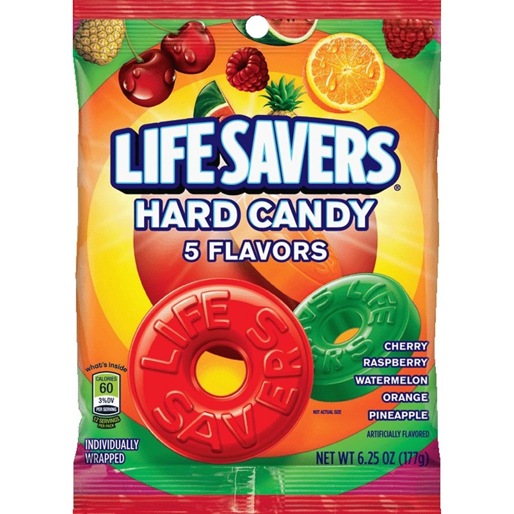 Life Savers Candy 5 Flavors 6.25oz Bag