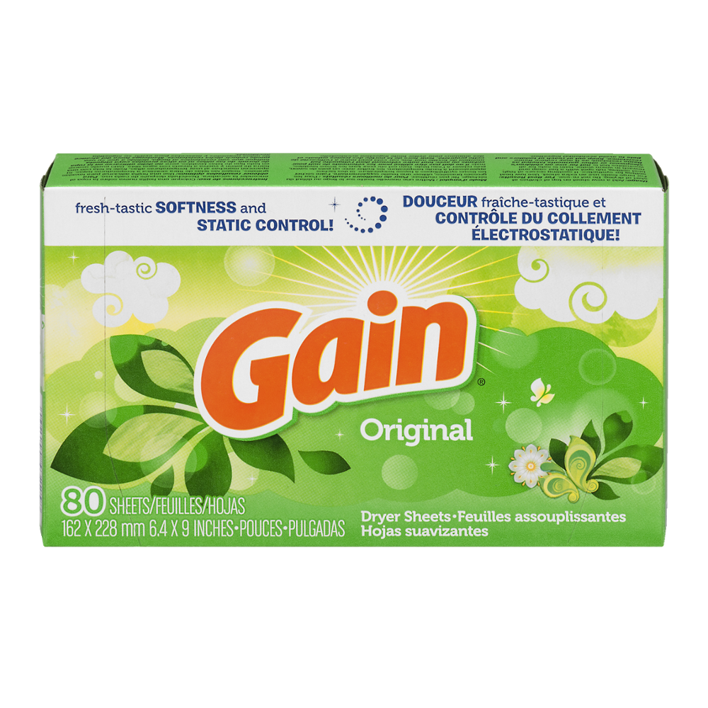 Gain Fabric Softener Sheets Original Fresh Scent 120CT