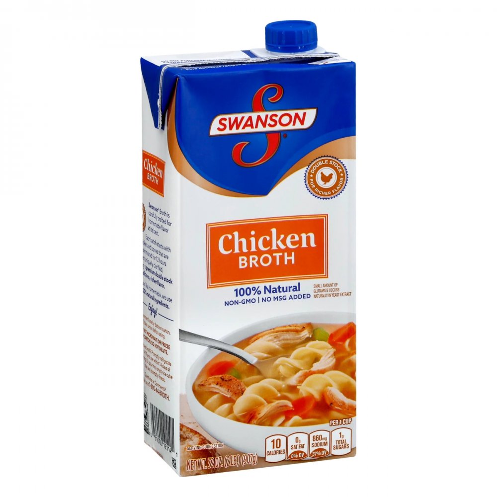 Swanson 100% Natural Chicken Broth 32oz CTN