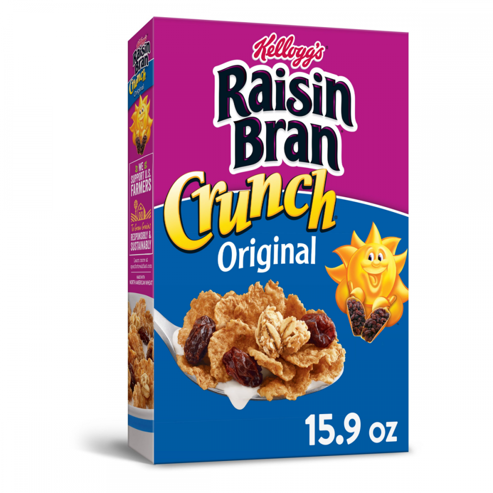 Kellogg's Raisin Bran Crunch Cereal 15.9oz Box