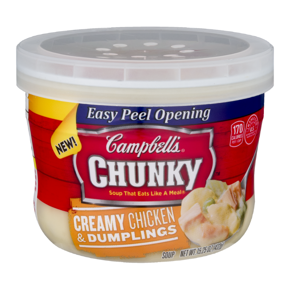Campbell's Chunky Soup Bowl Creamy Chicken & Dumplings 15.2oz BWL