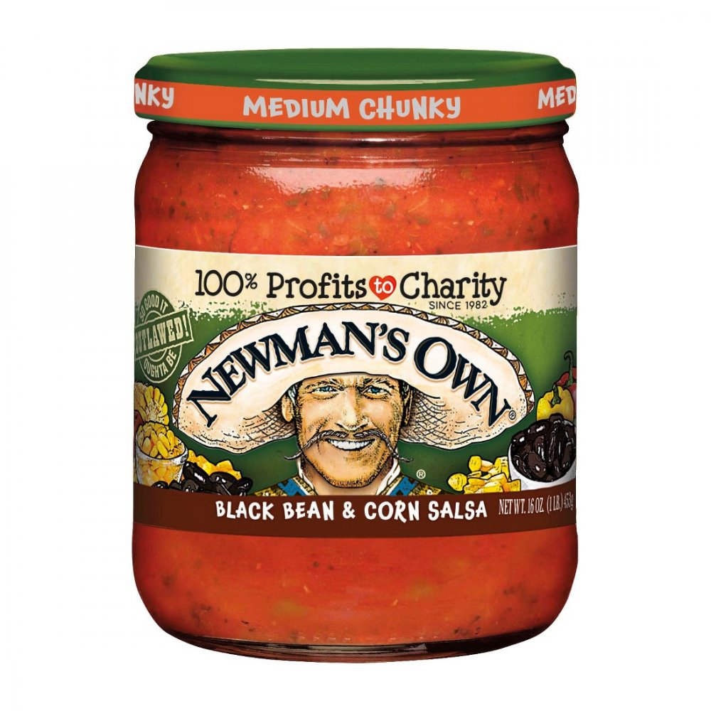 Newman's Own All-Natural Salsa Black Bean & Corn 16oz Jar