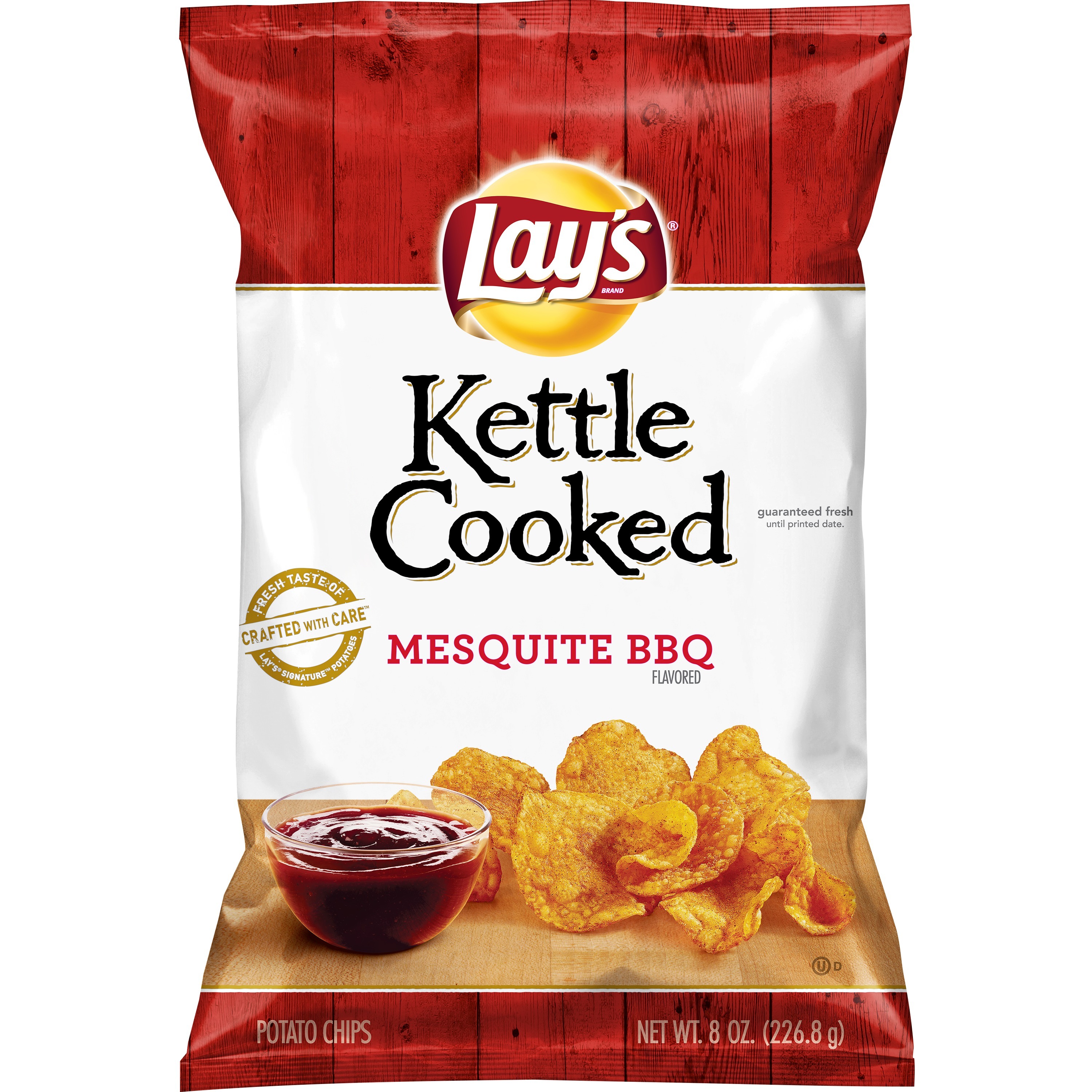 Lay's Kettle Cooked Chips Mesquite BBQ 8oz Bag