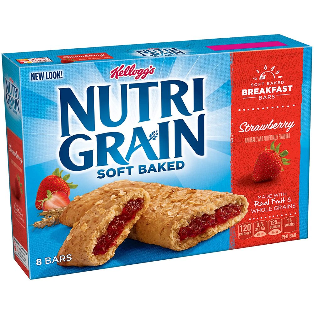 Kellogg's Nutri-Grain Cereal Bars Strawberry 8CT 10.4oz Box