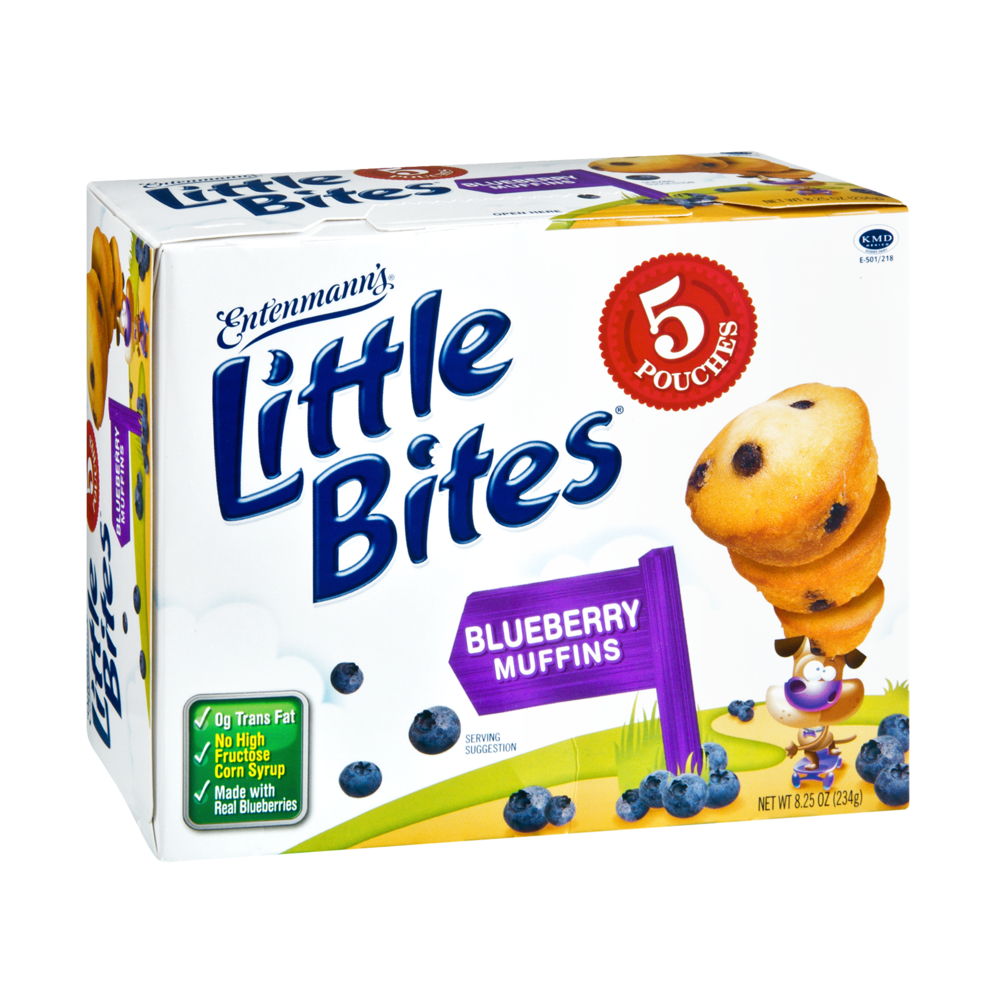 Entenmann's Little Bites Muffins Blueberry 5PK 8.25oz Box