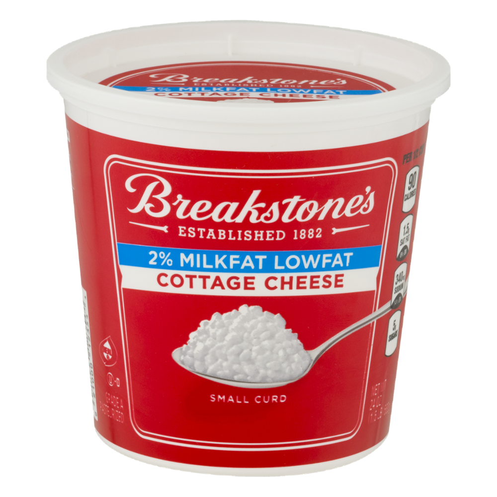 Breakstone's Cottage Cheese Lowfat 2% Milkfat Small Curd 24oz Tub