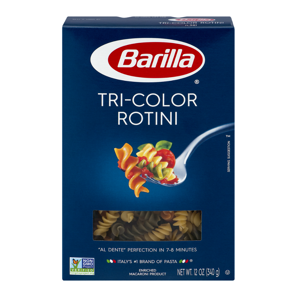 Barilla Tri-Color Rotini 12oz Box