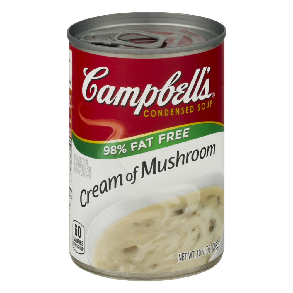 Campbell's Condensed Soup 98% Fat Free Cream of Mushroom Soup 10.7oz Can