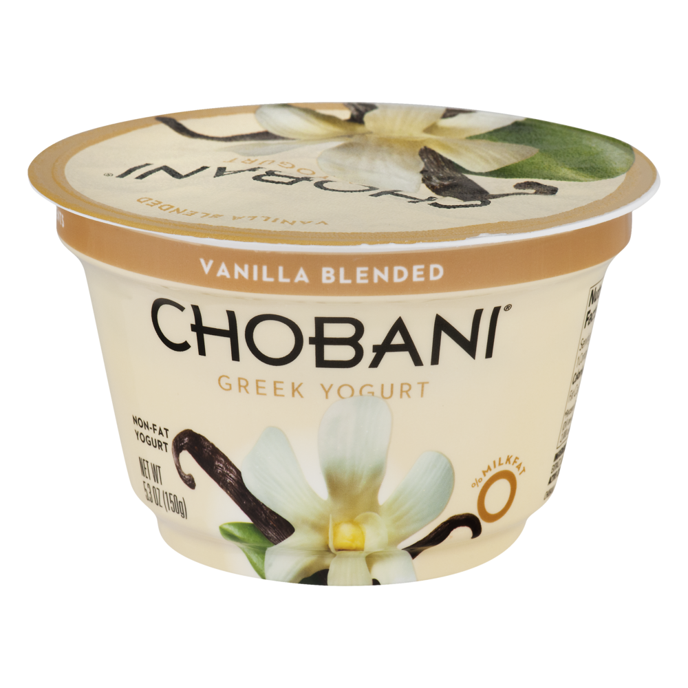 Chobani Non-Fat Greek Yogurt Vanilla 5.3oz Cup