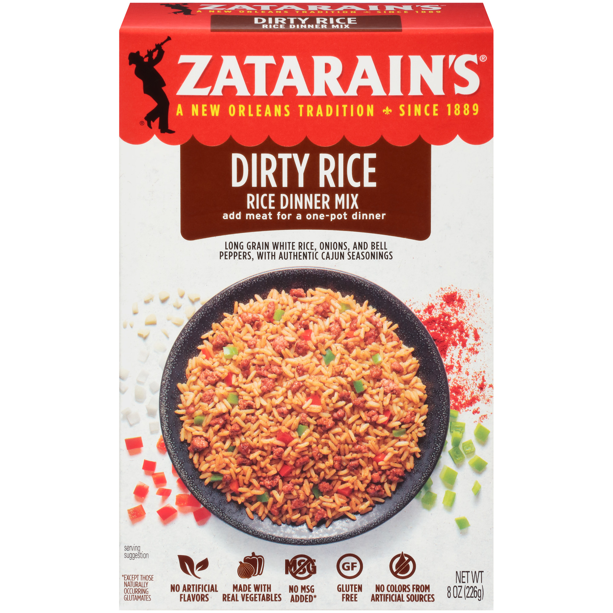 Zatarain's New Orleans Style Dirty Rice Dinner Mix 8oz Box