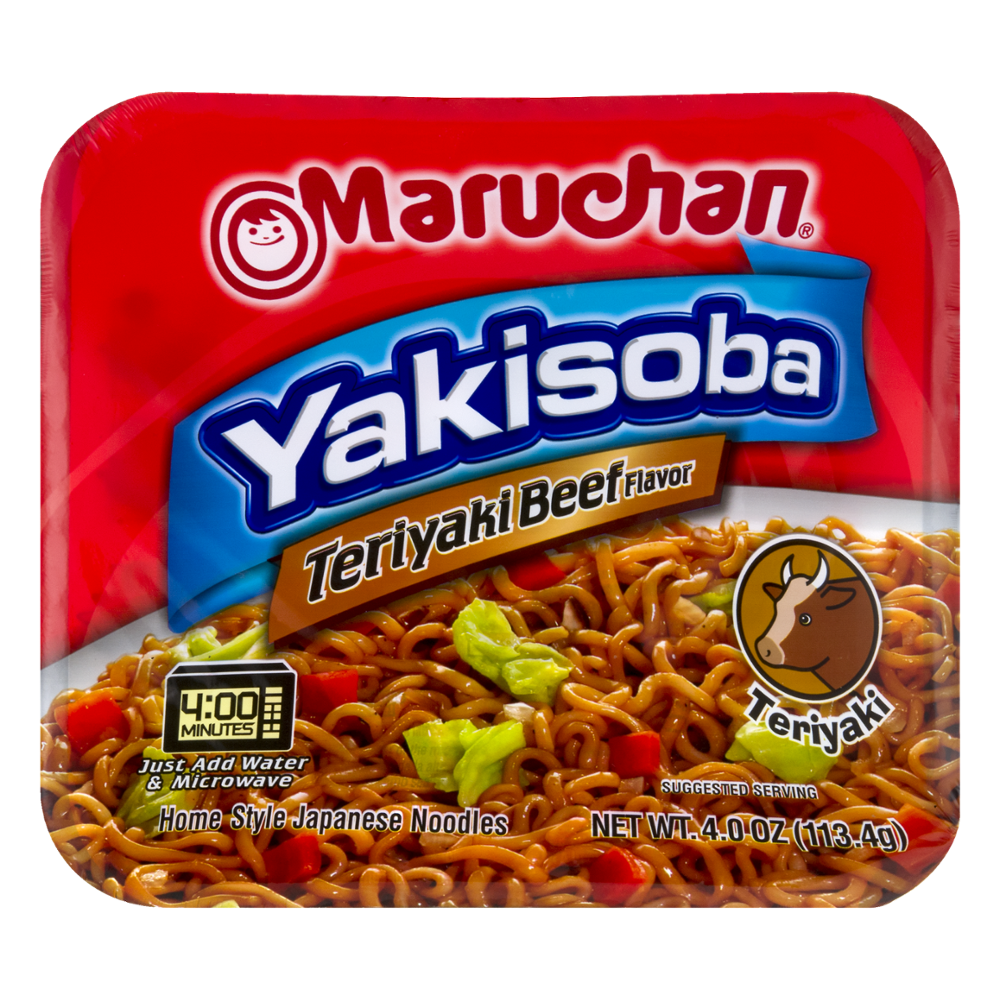 Maruchan Yakisoba Teriyaki Beef Flavor Home-Style Japanese Noodles 4ozCTN