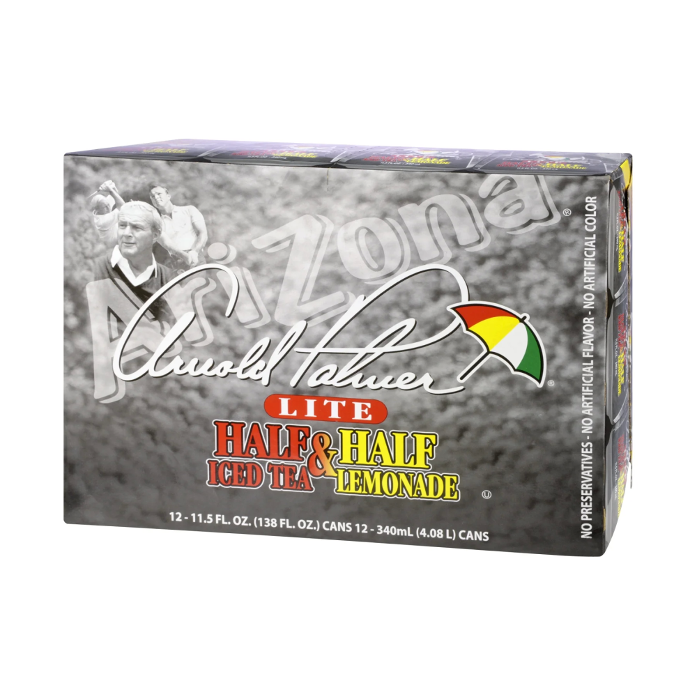 Arizona Arnold Palmer Lite Half & Half Iced Tea with Lemonade 12PK of 11.5oz Cans