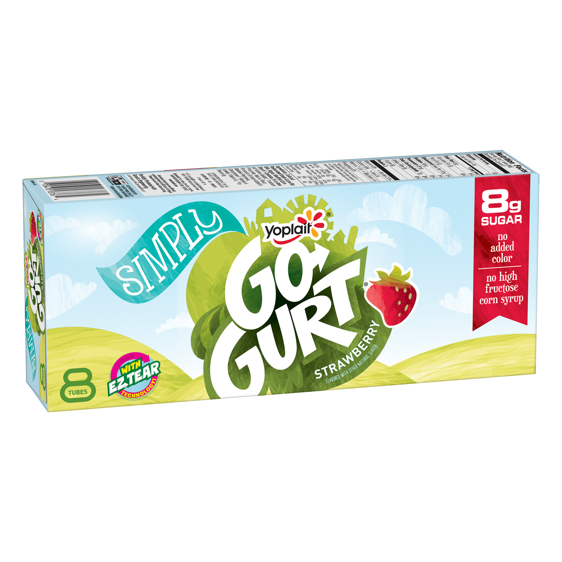 Yoplait Simply Gogurt Strawberry 2oz Tubes 8Pk 16oz