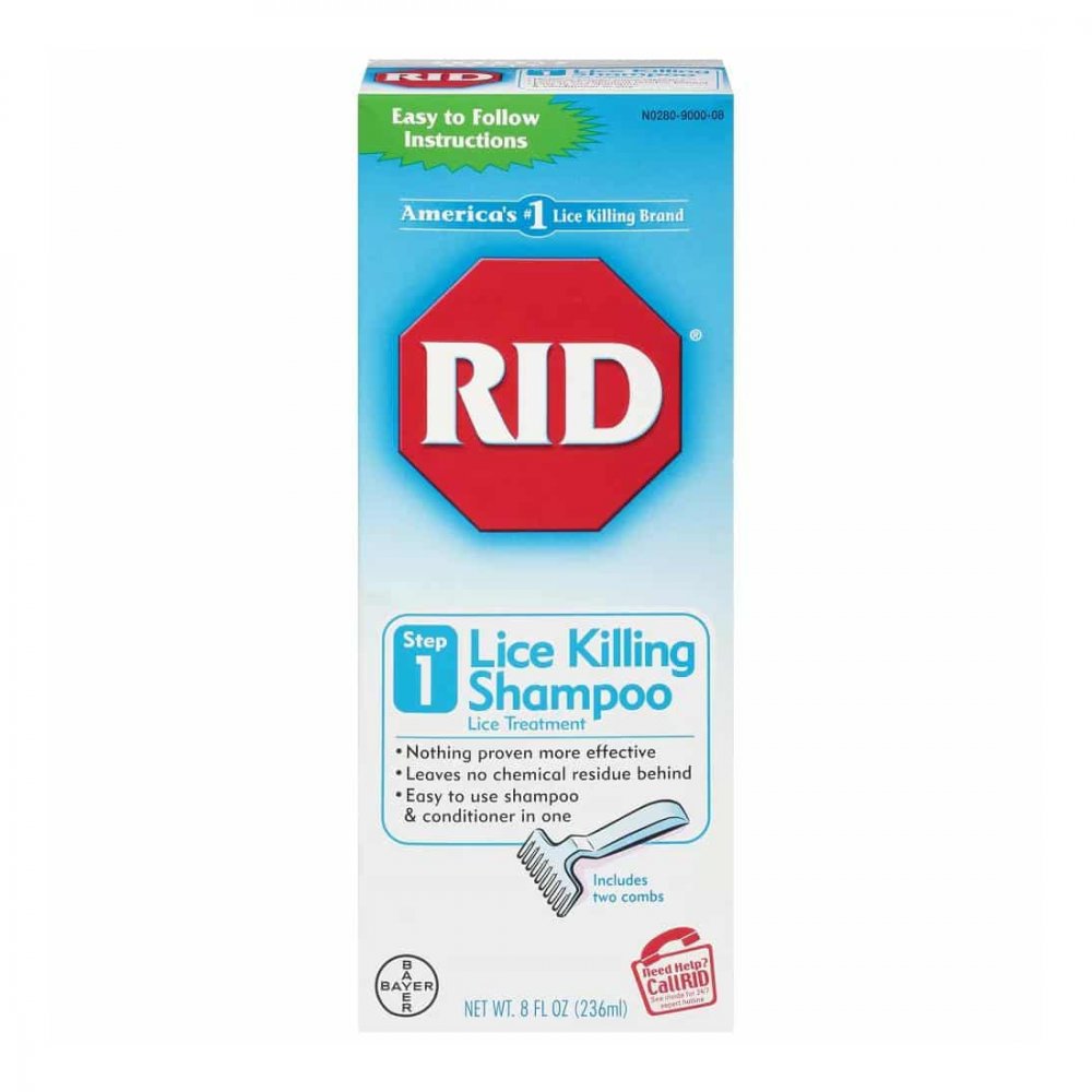 Bayer RID Step 1 Lice Killing Shampoo 8oz