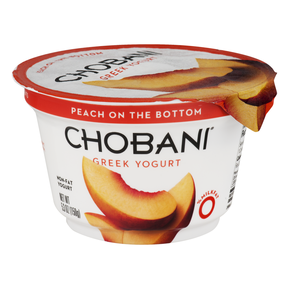 Chobani Non-Fat Greek Yogurt Peach 5.3oz Cup