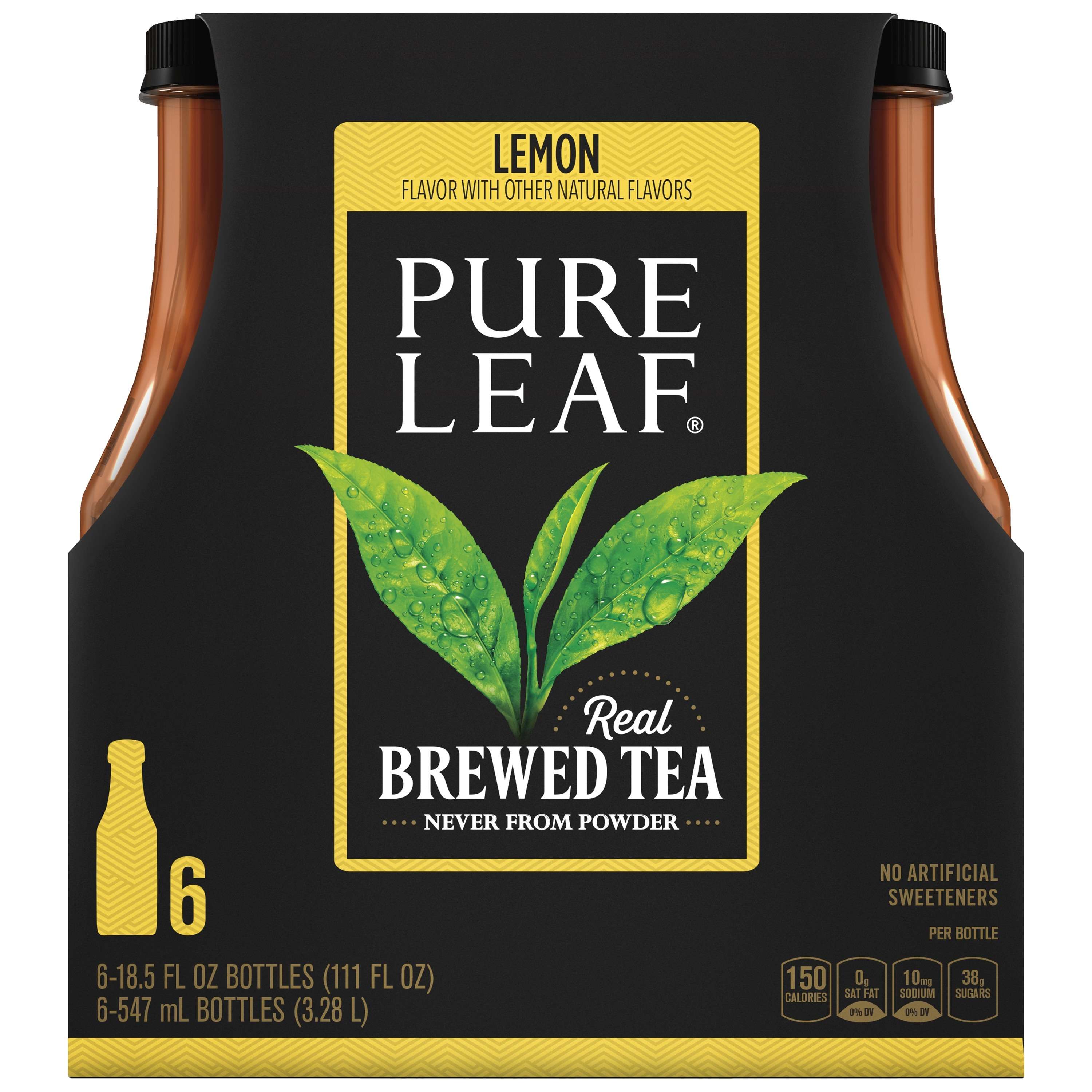 Pure Leaf Brewed Tea Lemon 18.5oz 6Count