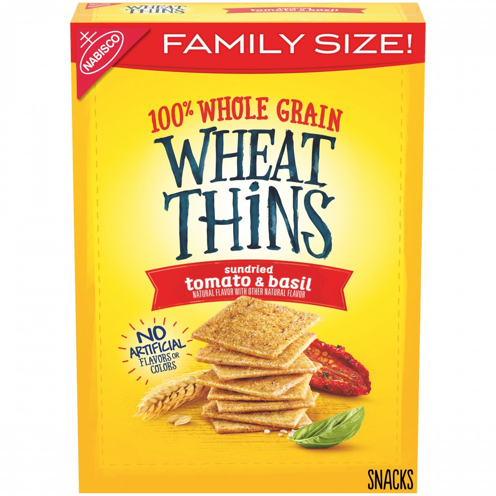 Nabisco Wheat Thins Crackers Sundried Tomato & Basil 15oz Box