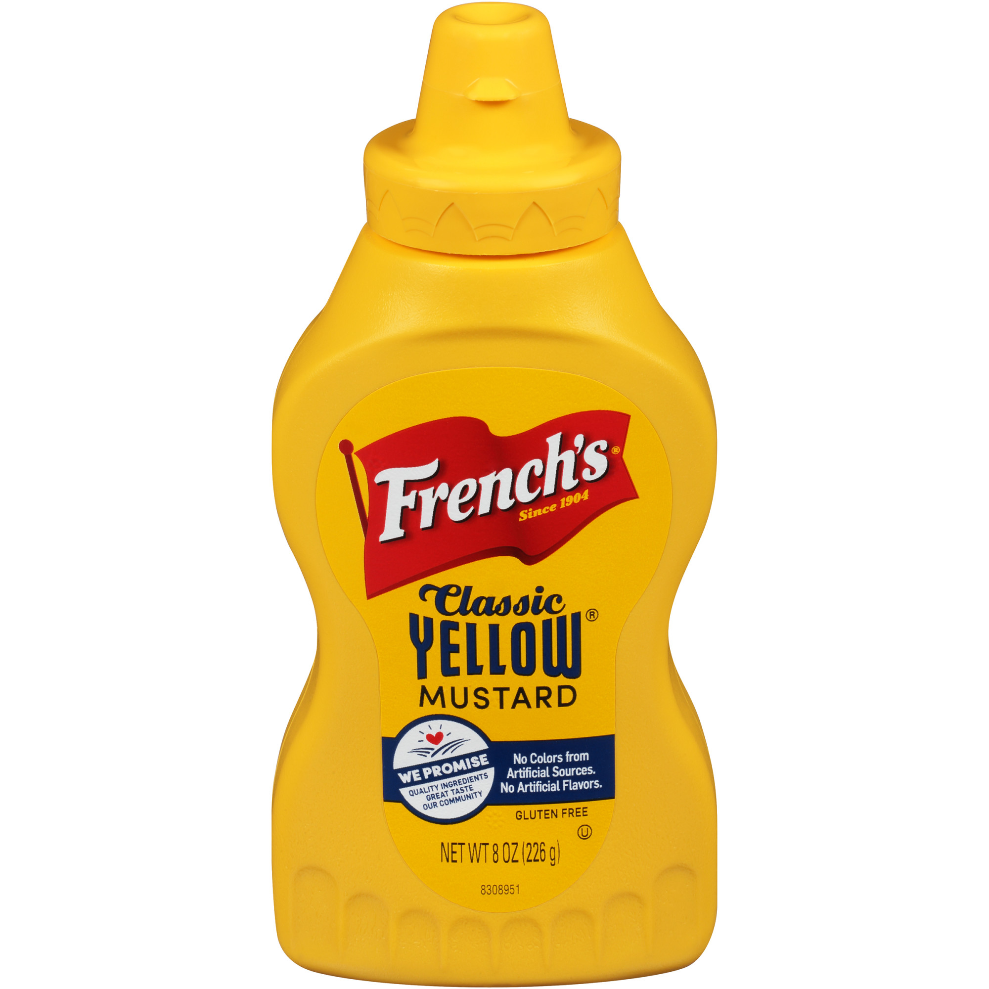 French's Classic Yellow Mustard 8oz Squeeze BTL