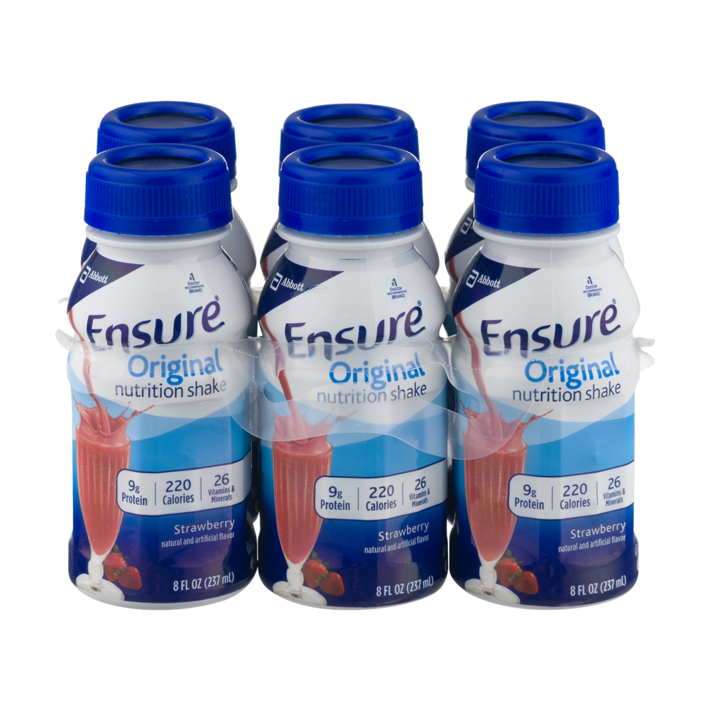 Ensure Original Nutrition Shake Strawberry 8oz EA 6PK