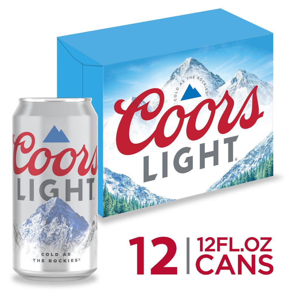 Coors Light Beer 12CT 12oz Cans *ID Required*