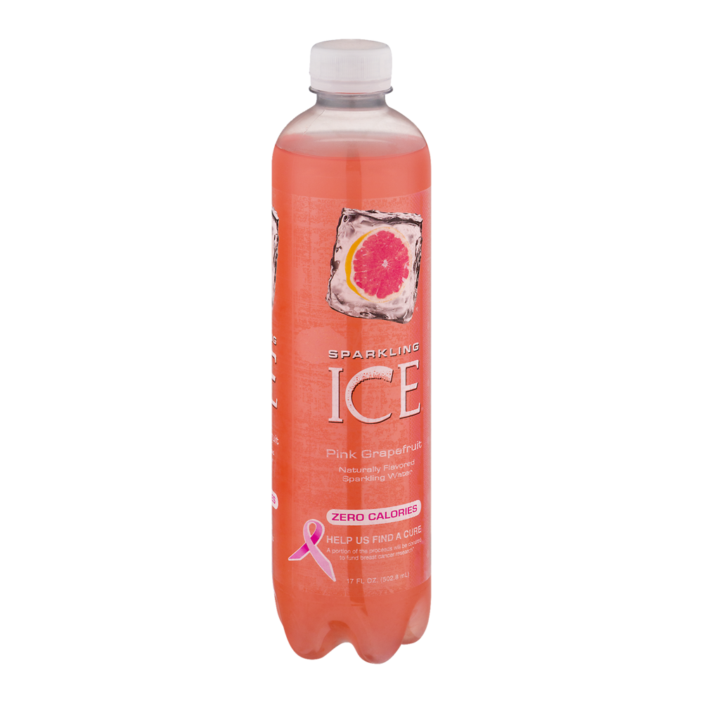 Sparkling Ice Flavored Sparkling Spring Water Pink Grapefruit 17oz Bottle