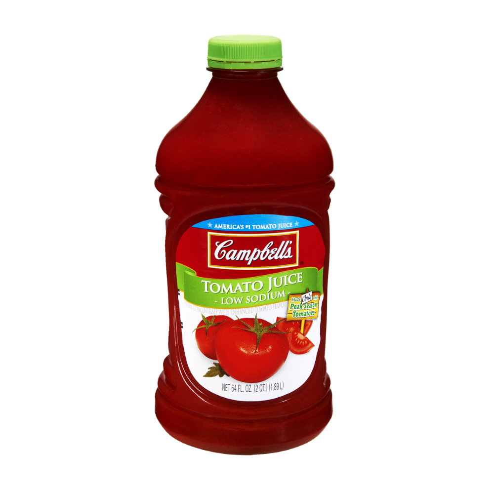 Campbell's Low Sodium Tomato Juice From Concentrate 64oz BTL