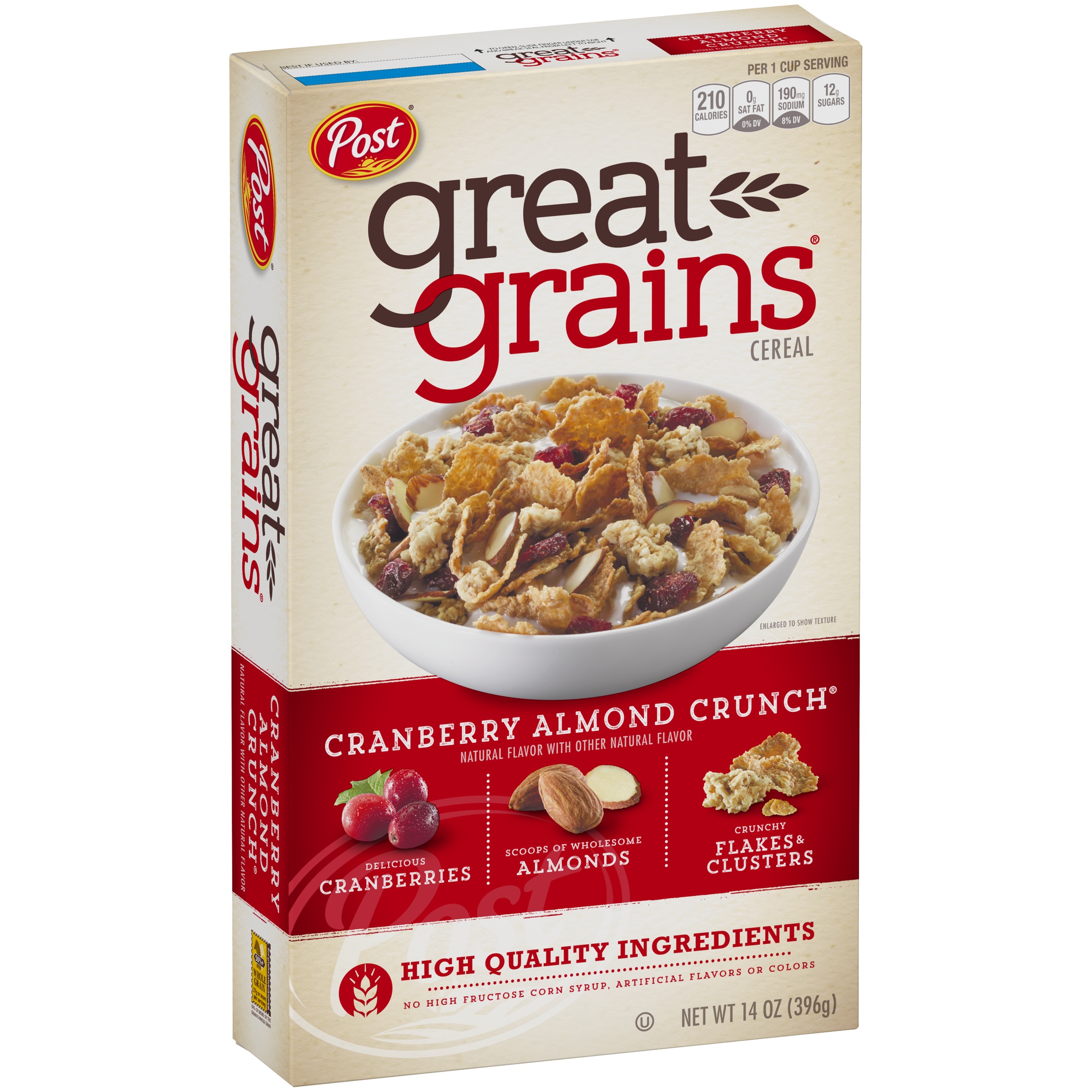 Post Great Grains Cranberry Almond Crunch 14 oz Box